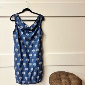 Blue Lole Linen Sleeveless Dress